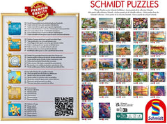 Schmidt Spiele 59794 Casă de grădină în podgorii, puzzle jigsaw 1000 piese Puzzle Naty Shop