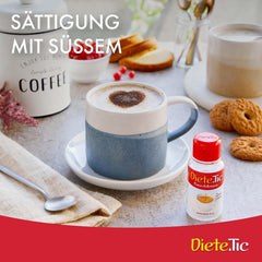 Dolcificante liquido senza calorie, formato spray 3 x 50 ml (1 goccia MAXI = 1 cucchiaino di zucchero), senza glutine, senza conservanti e senza aspartame, ideale per dolci, bevande e yogurt