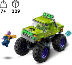 Il camion LEGO® Marvel Hulk vs. Thanos - Giocattolo da costruzione del supereroe - Veicolo e minifigure degli Avengers - Monster truck per un grande divertimento - Regalo per ragazzi e ragazze dai 7 anni - 76312 Set da costruzione Besuche den LEGO-Store