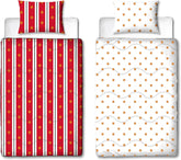 Manchester United FC Official Single Duvet, Reversible, Red & White, Coverless, Football Quilt, Pillowcase, Lavabil, Perfect pentru călătorii, Overnight Stays, 10.5 Tog Plapumi si pilote Naty Shop Titlu implicit