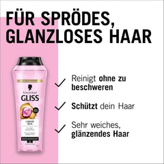 Gliss Shampoo Seta Liquida (250 ml), per capelli fragili e opachi Doccia e bagno Naty Shop
