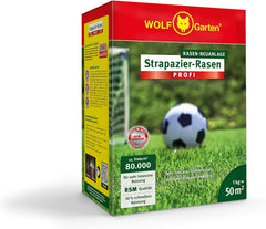WOLF Garten Wolf-Garten - Strapazier-Rasen LJ 50; 3821030, Rot