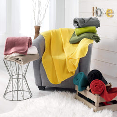 Douceur D'Intérieur, coperta in pile Milou rosa antico, 125 X 150 cm Douceur d'Intérieur Letti e coperte