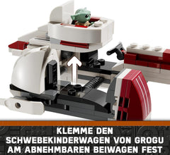 LEGO Star Wars Fuga con lo Speeder BARC, il set Mandalorian, bicicletta giocattolo con sidecar, include i personaggi Kelleran Beq e Grogu, regalo per ragazzi e ragazze a partire da 8 anni 75378 Set di costruzione Beuche den LEGO-Store