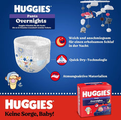 Huggies Night Pants Taglia 4 (9-14 kg), Scatola Pannolini Mensili, 104 Pezzi Mamma e Bambino Naty Shop