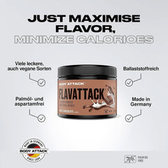 Body Attack Flavattack®, Brownie al Doppio Cioccolato, 250G / 83 porzioni Aromas Naty Shop