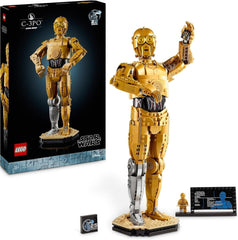 LEGO Star Wars C-3PO B, Droide costruibile, Modello da collezione, Costruisci ed esponi, Idea regalo nostalgica per adulti e fan, Pezzo da collezione, Fantasy Playset 75398 Set da costruzione Acquista dal negozio LEGO Singur