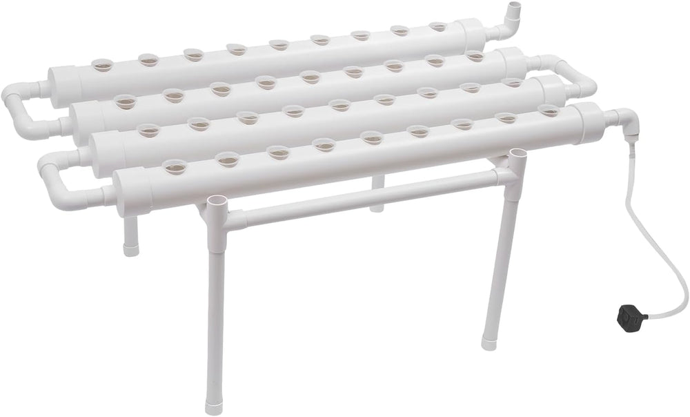 Kit di coltivazione idroponica a 3 strati 108 spazi per piantare Sistemi di coltivazione idroponica fuori suolo Sistema di coltivazione idroponica in tubi per verdure (strato singolo con 36 fori)