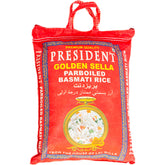 PRESIDENT - Riso Basmati Sella Dorato, (1 X 5 KG)