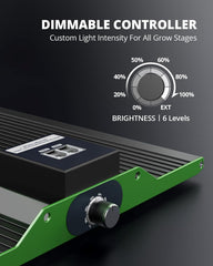 VIPARSPECTRA P1000 LED Coltiva la luce Spettro completo 2024 LED Coltiva la luce 0%-100% Dimmerabile per Serre Piante da interno Piantine Ortaggi Fiori Coltiva le tende 60x60 cm e 80x80 cm