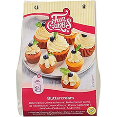 Funcakes Mix Für Buttercreme, Glutenfrei: Einfach Zu Berübenen, Cremig, Perfekt Zum Dekorieren, Abdecken Und Füllen Von Kuchen, Topping Auf Cupcakes, 500G Mix per cottura e cottura Naty Shop Titolo predefinito