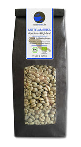 Bio Rohkaffee - Grüner Hochland Kaffee Honduras Highland (grüne Kaffeebohnen 500g) - GMP zertifiziert