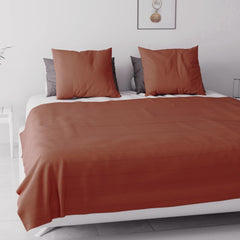 Soleil D'Ocre, Adele, copriletto, copridivano, cotone, rosso mattone, 220 X 240 Cm Letti e coperte Besuche den Soleil d'ocre-Store