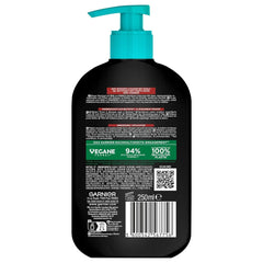 Garnier Charcoal Cleanser Gel detergente viso contro punti neri e brufoli 250ml Doccia e bagno Naty Shop