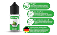 Twizzy, Aroma Concentrato alla Mela, 30 ml Aromi Naty Shop