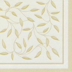 Papstar, 50 șervețele "ROYAL Collection" 1/4-fold 40 Cm X 40 Cm șampanie "New Mediterranean", #11651