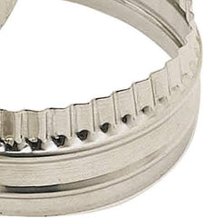 Set de forme pentru biscuiți KitchenCraft cu margini canelate/rotunjite, oțel inoxidabil, 6 piese, argintiu