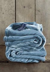 Comoda coperta, poliestere, blu, 150 X 200 Cm Letti e Coperte De Witte Lietaer