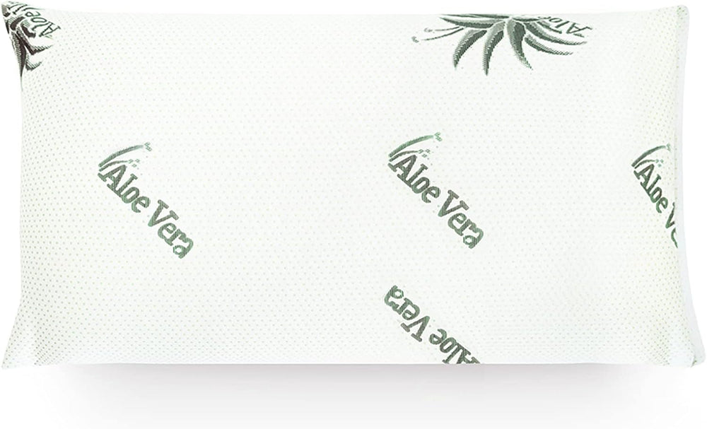 Mister Sandman Pernă ergonomică 40X80, pernă pentru gât cu față de pernă Aloe Vera, pernă Visco perfect potrivită pentru cei care dorm abdominal, cei care dorm pe spate și cei care dorm lateral, pernă cu spumă de memorie Perne ortopedice cervicale Naty Shop Aloe vera capac