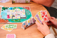 Zoch Ananda - Un gioco da tavolo strategico con influenze meditative, costruzione di templi utilizzando tattiche, monaci che meditano in aree colorate, raccolta di punti karma, gioco per famiglie dai 10 anni in su.