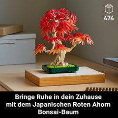 LEGO Botanicals Acero rosso giapponese - Albero bonsai - Kit di piante artificiali con foglie rosse e arancioni, più ciotola - Decorazioni per la casa - Idea regalo per adulti - 10348 Set di costruzione Besuche den LEGO-Store