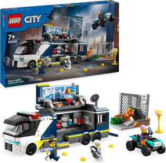 Camion della polizia LEGO City con laboratorio, set della polizia quad e camion giocattolo per bambini, regalo per ragazzi e ragazze 7+, più 5 minifigure: 2 poliziotti, 1 scienziato e 2 ladri 60418 Set da costruzione Beuche den LEGO-Store Single