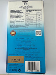 Cioccolato al latte Lindt senza zuccheri aggiunti | Barretta 100g | I migliori e senza glutine | Regalo di cioccolato