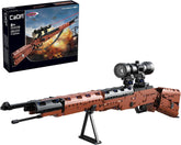 JAMARA 402893 CADA Moschettone 98K Mattoncini, Waffen Klemmbausteine Figuren Set, Toy Spielzeug Bausteine, Building Kids ab 8 Jahre, Geschenkidee Kids, LED Fadenkreuz, Tragegurt