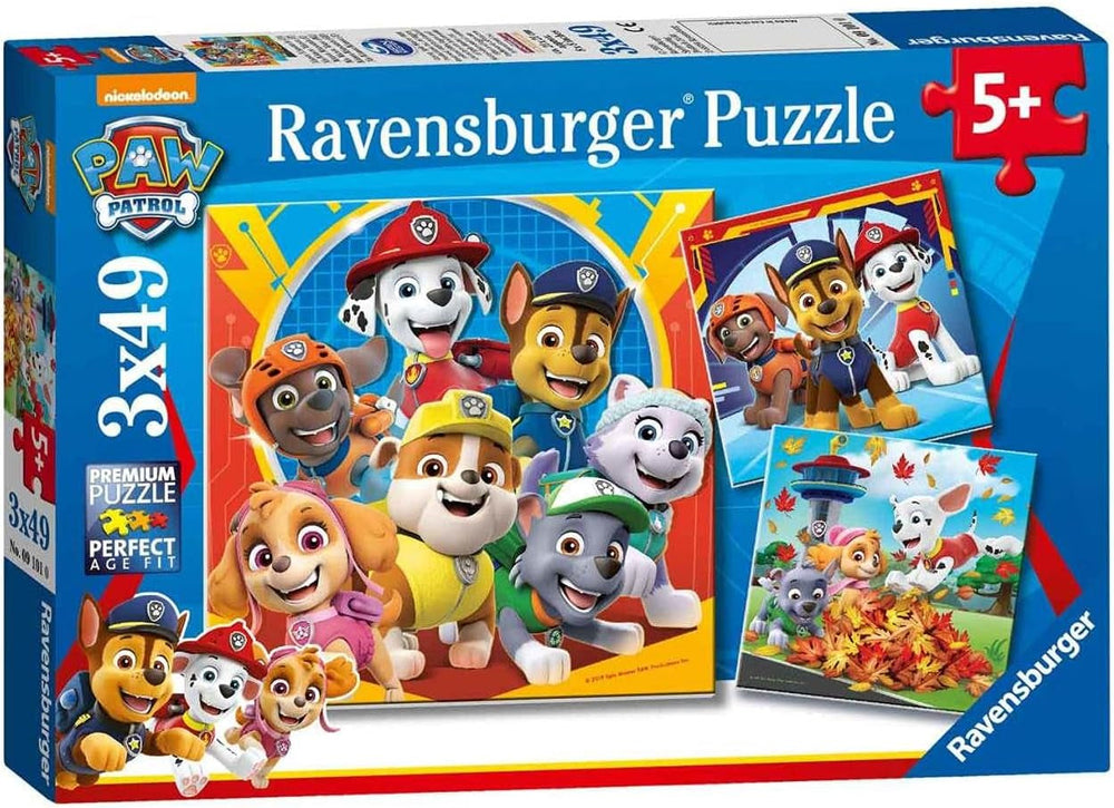 Ravensburger puzzle jigsaw pentru copii 3X49 piese - Paw Patrol - Paw Patrol Puzzle Naty Shop Singur