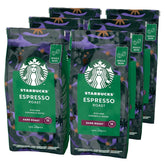 STARBUCKS Espresso Roast, Dark Roast, boabe de cafea întregi Cafea Naty Shop 6 x 200 grame Fara aroma suplimentara