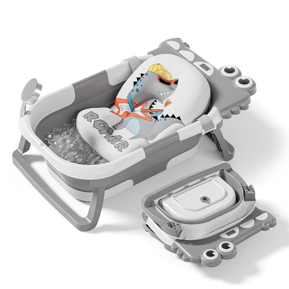 Vaschetta da bagno pieghevole per neonati con cuscino da bagno e termometro integrato Mamma e Bambino Naty Shop