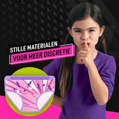 Pantaloni del pigiama Pampers Tinta unita Cuori 4-7 anni 60 Pantaloni del pigiama 17-30 kg Protezione dalle perdite per tutta la notte