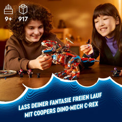 LEGO Dreamzzz 2-in-1 Coopers Dino-Mech C-Rex Giocattolo Pterodattilo T.Rex Action Figure per ragazzi e ragazze Set di avventure giocattolo creativo Regalo per bambini 9 anni 71484 Set da costruzione Beuche den LEGO-Store