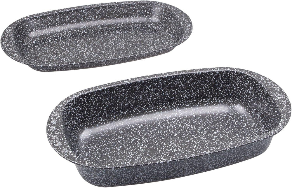 C|H|G Brotback- Und Bratenform Mit Deckel "Granito", Skandia Xtreme Plus: 4-Fach Antihaftbeschichtung in Granitoptik, 37 X 20 X 7 Cm, Made in Germany Stampi e vassoi per dolci Naty Shop