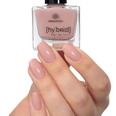 Smalto Alessandro Sinful Glow HYBRID - Tonalità nude - Unghie perfette in soli 3 step, senza LED - dura fino a 10 giorni! 8 ml