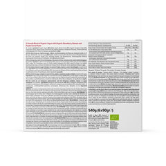 Mama Bear Preparato per yogurt biologico, fragola, banana e yogurt, vegetariano, 90 grammi (confezione da 6) Mamma e Bambino Naty Shop