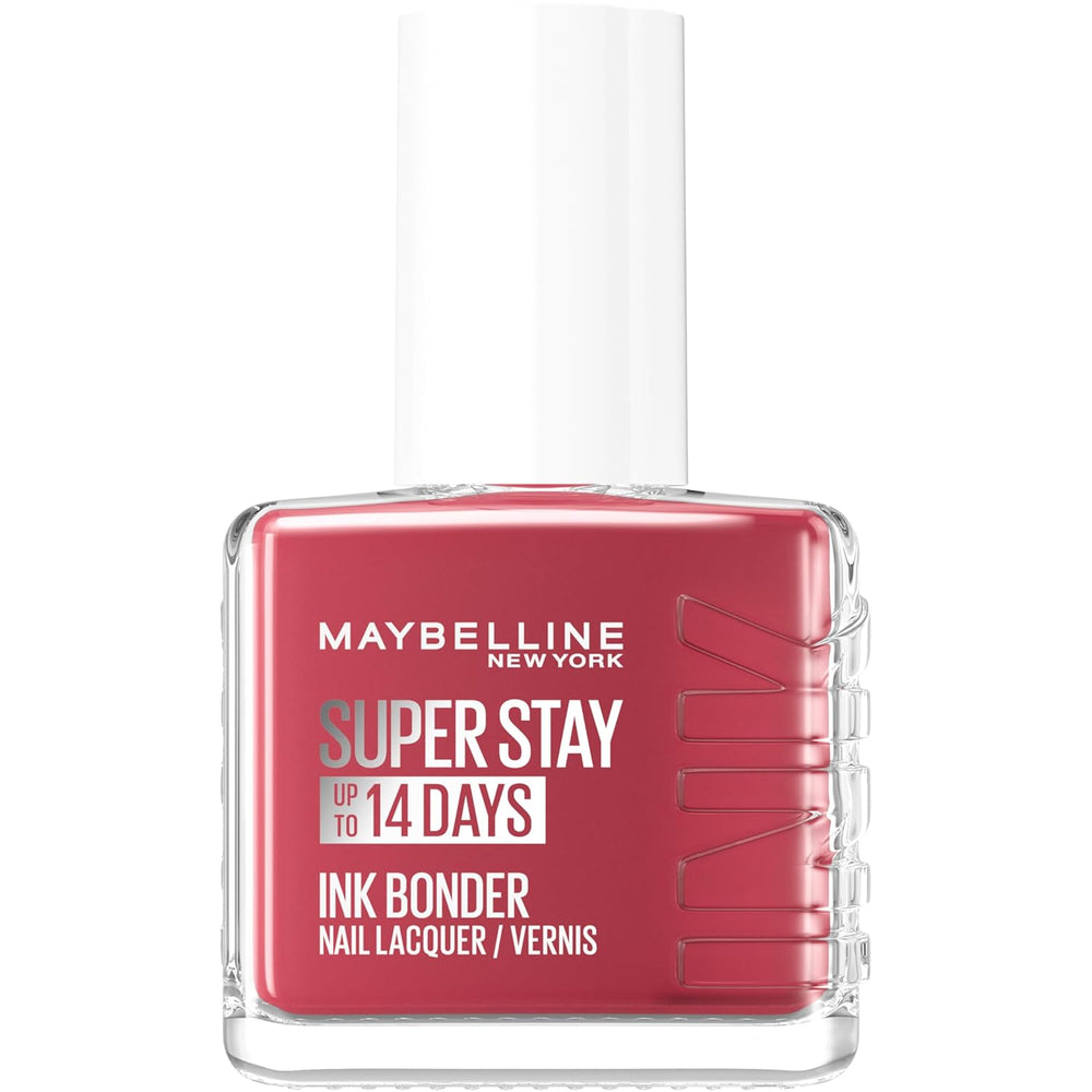 Maybelline New York Pigmentato intenso a lunga durata Rinforza le unghie danneggiate Superstay Ink Bonder Really Rosy 202 12ml
