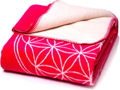 Glart comoda coperta Flower of Life Pink-Ecru XL, 150X200 Cm, extra soffice come una coperta per divano, coperta per divano, coperta per yoga, coperta per la vita, peluche per divano Letti e coperte Glart Pink-Ecru 150X200Cm