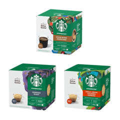 STARBUCKS Probierset, Espresso-Varianten by Nescafé Dolce Gusto Kaffeekapseln 6 x 12 (72 Kapseln) - Exklusiv bei Amazon