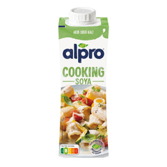 Alpro Cooking Soya – Crema vegana Kochcreme aus Soya dal gusto neutro per piatti caldi e freddi – 15 x 250 ml