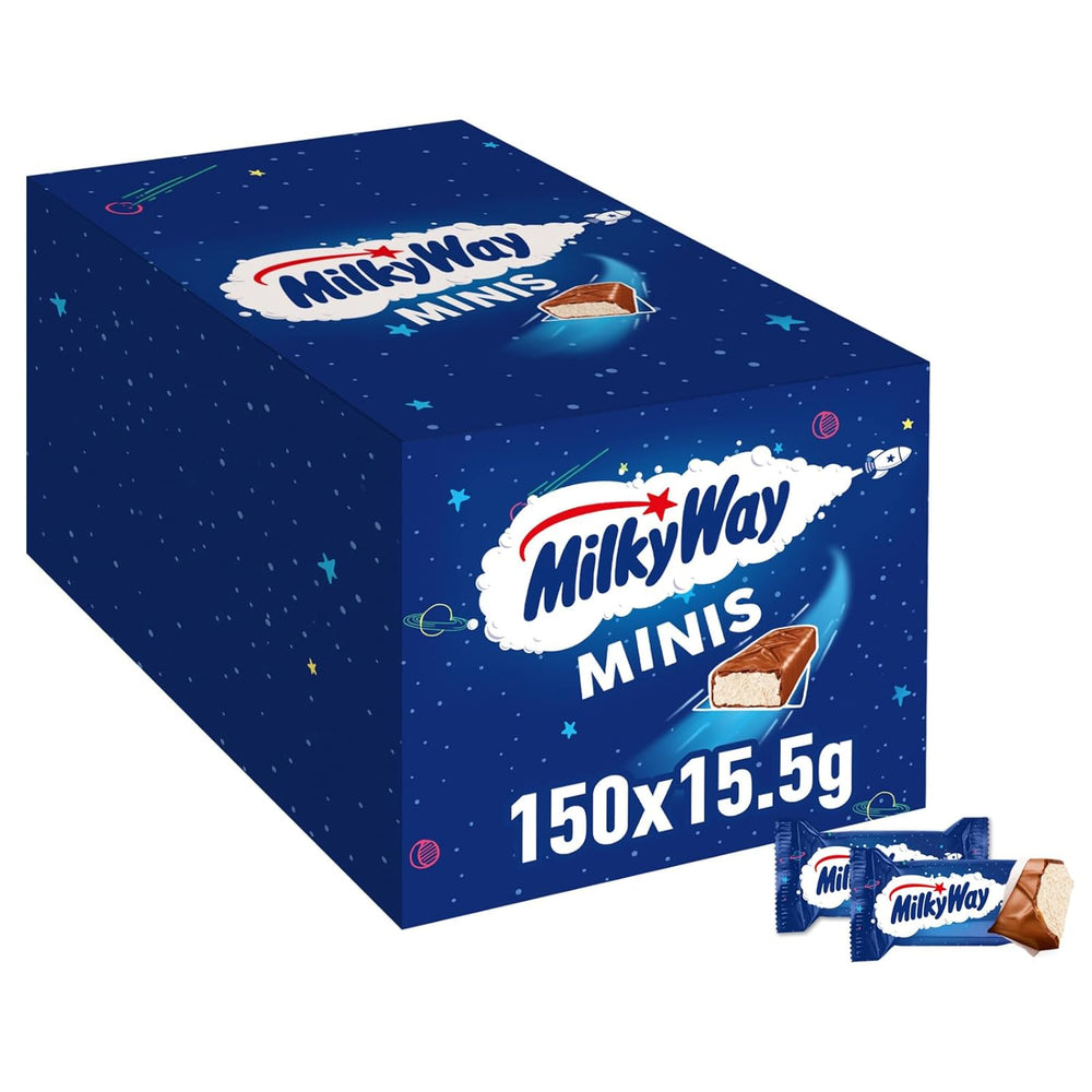 Mini barrette di cioccolato, confezione sfusa di cioccolato, crema al latte leggera, 150 x 15,5 g, 2,3 kg