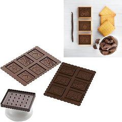 Silikomart 22.164.77.0165 CKC04, decupator biscuiti, Forma Silicon Gnam Gnam, 6 cavit. (CKC04) Bucatarie Naty Shop