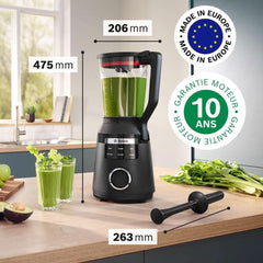 Robot da cucina Vitapower, Serie 6, 1.800 W, 6 programmi, Prospeed Klingen, Tritan™-Krug, Schwarz, MMB6652B Kitchen Naty Shop