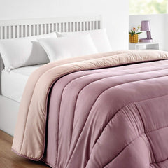 Pikolin Home - Trapunta reversibile 300 G - Imbottitura nordica bicolore - Per letto 90 - comoda, calda, traspirante, verde, 150 X 220 cm Trapunte e trapunte Naty Shop