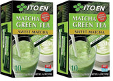 ITO EN Pudră instant Matcha – Pudră de ceai Matcha îndulcită în pliculețe de 12 g (10 bucăți per pachet) – 1 x 120 g (pachet cu 2)