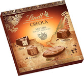 Lindt - Praline Creola, 15 bomboane de ciocolata in 4 sortimente delicioase, fara alcool, 165 grame Bomboane de Ciocolata Naty Shop