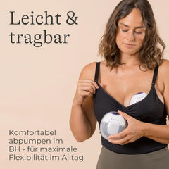 Lansinoh Tragbare Elektrische Doppelmilchpumpe – Freihändig Und Leise Abpumpen Ohne Kabel & Schläuche – Wiederaufladbarer Akku – Einfache Bedienung & Reinigung - Accessori vivavoce Alimentazione e allattamento Bebe Naty Shop
