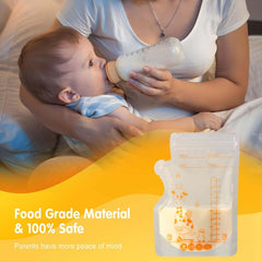 Vinabo 50 Stück Muttermilchbeutel, 250Ml Borsa per la conservazione del muttermilk senza Bpa, Milchbeutel Für Muttermilch Mit Ausgießer Für Das Stillen, Selbststehender, Kann Eingefroren Werden, Vorsterilisiert Accessori Alimentazione e Allattamento Baby Naty Shop