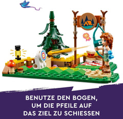 LEGO Friends Tiro con l'arco al campo avventura Giocattolo costruibile per bambini con arco e freccia, 2 personaggi e un lavandino, per ragazze e ragazzi dai 6 anni in su 42622 Set da costruzione Besuche den LEGO-Store