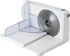 JECF0300 Affettatrice Elettrica Compatta, Lama Removibile in Acciaio Inox, Diametro 170mm, Controllo Spessore da 0 a 15mm, 150W Grattugie e Affettatrici Naty Shop